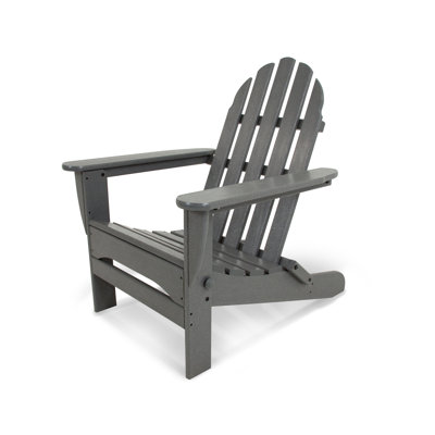 Classic Adirondack Wood Folding Adirondack Chair by POLYWOOD