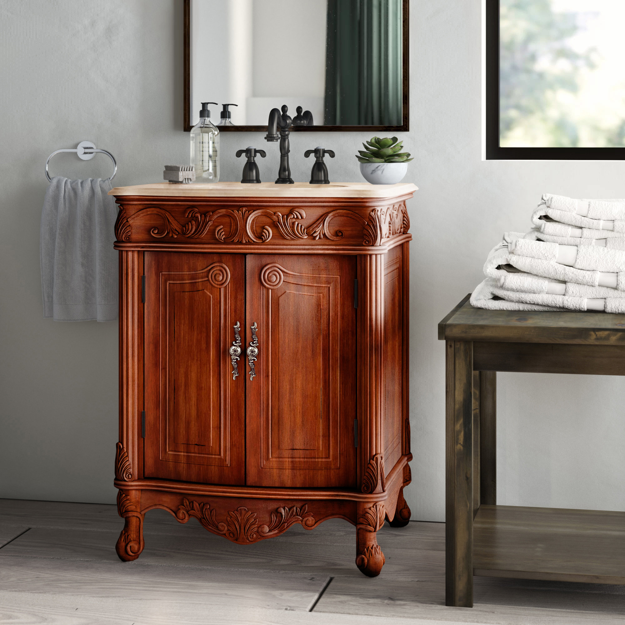 Wayfair | Solid Wood Bathroom Vanities You'll Love In 2022