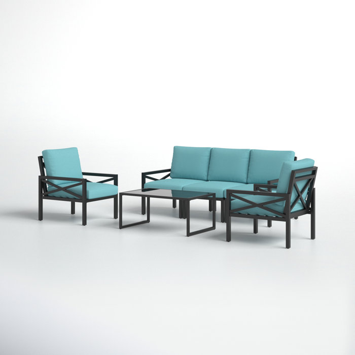 Joss and Main Cormac 6 Piece Sofa Seating Group with Cushions