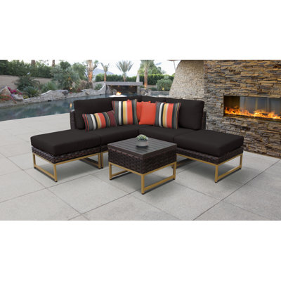 Savion 6 Piece Sectional Seating Group with Cushions by Joss and Main