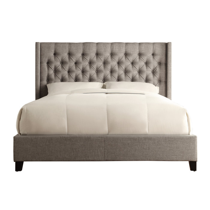Kitsco Kian Tufted Upholstered Low Profile Standard Bed