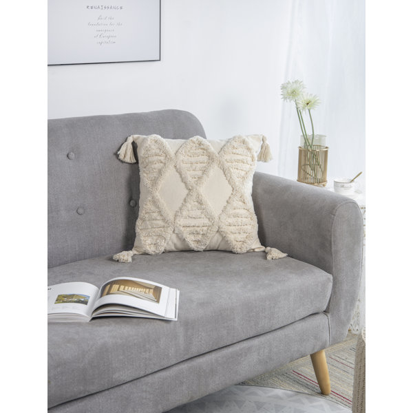 macrame lumbar pillow