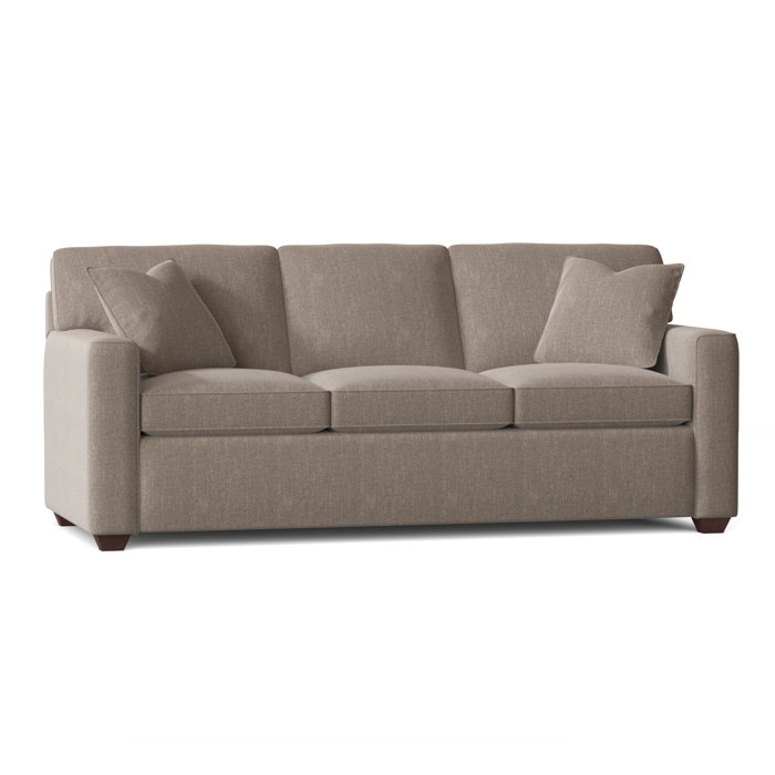 Ebern Designs Lesley 87" Square Arm Sofa Bed with Reversible Cushions