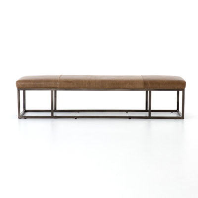 McGee Leather Bench by Joss and Main