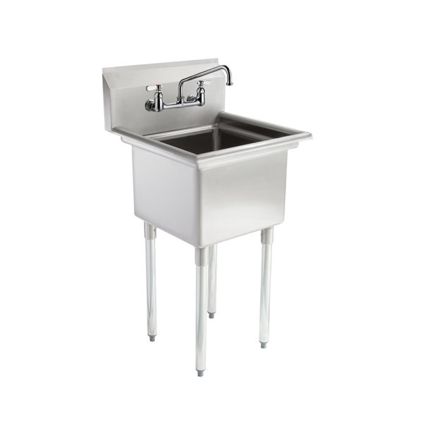 Amgood Commercial Stainless Steel Sink - Restaurant Kitchen Prep & Utility  Sink With 10