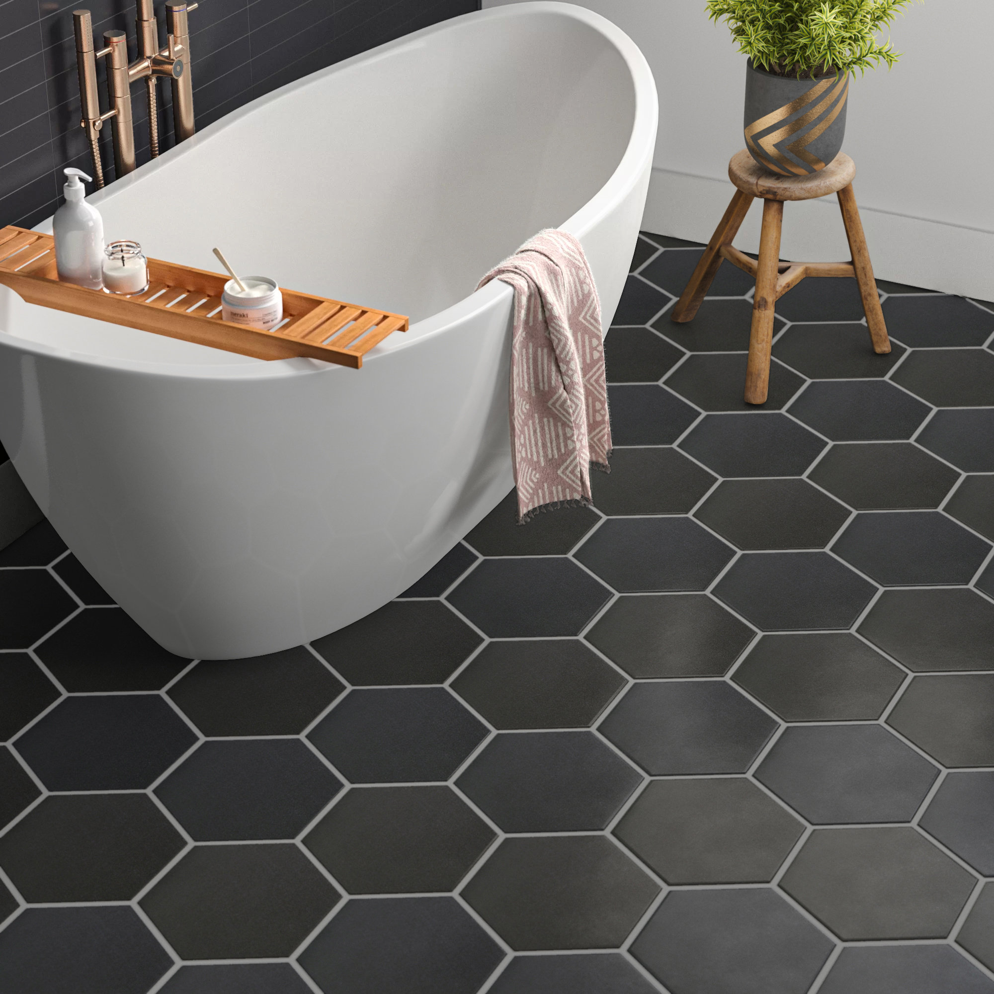 Wayfair | Gray Bathroom Tile You'll Love in 2022