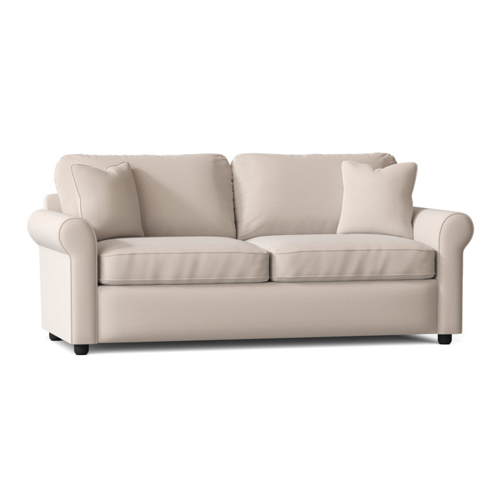 Lark Manor Antoinette 82" Rolled Arm Sofa Bed Slipcovered