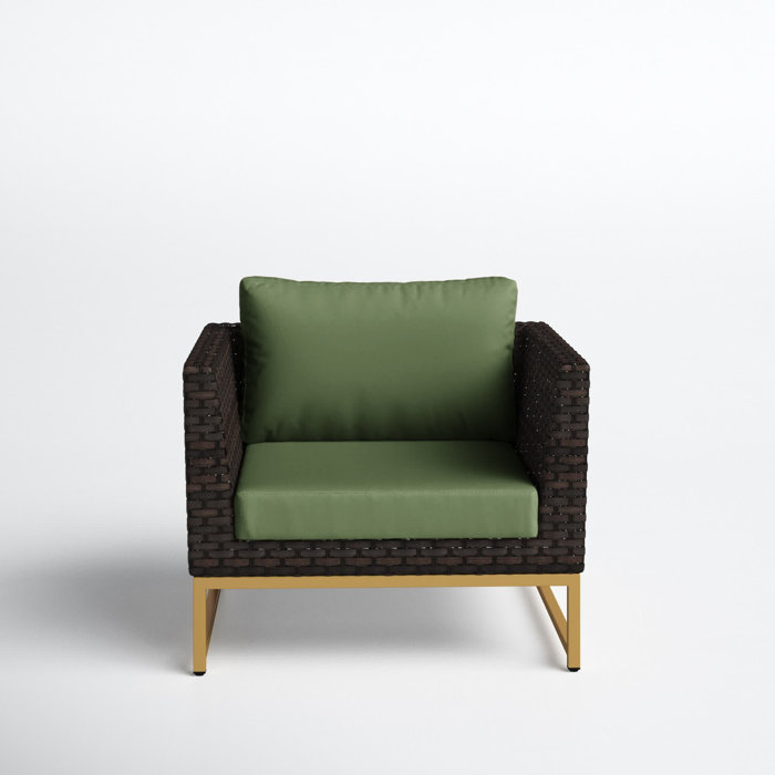 Joss and Main Patio Chair with Cushions