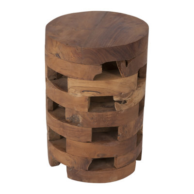 Ramon Solid Wood Drum End Table by Joss and Main