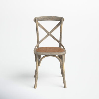 Chastain Solid Wood Cross Back Side Chair by Joss and Main