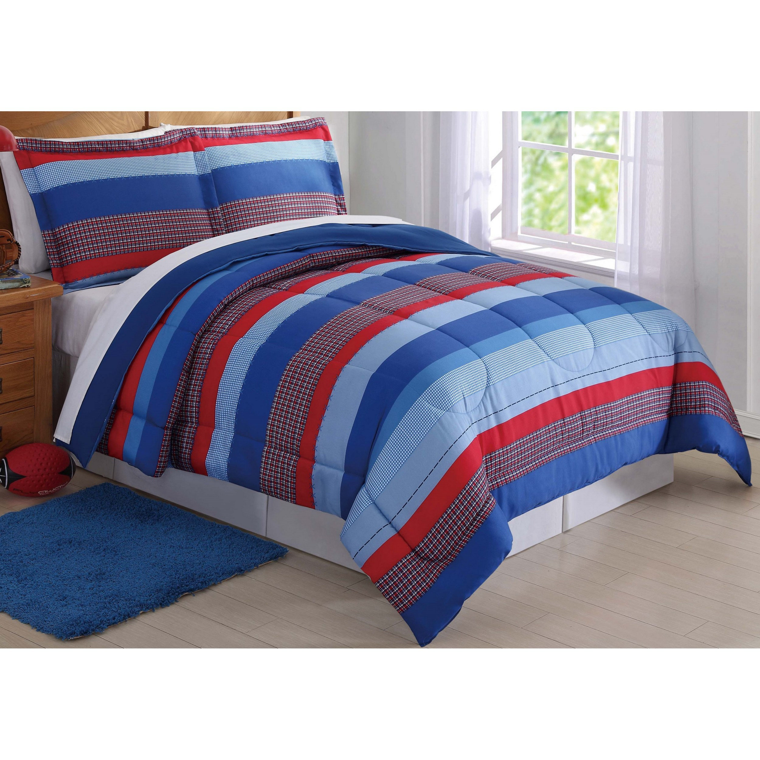 boys striped bedding