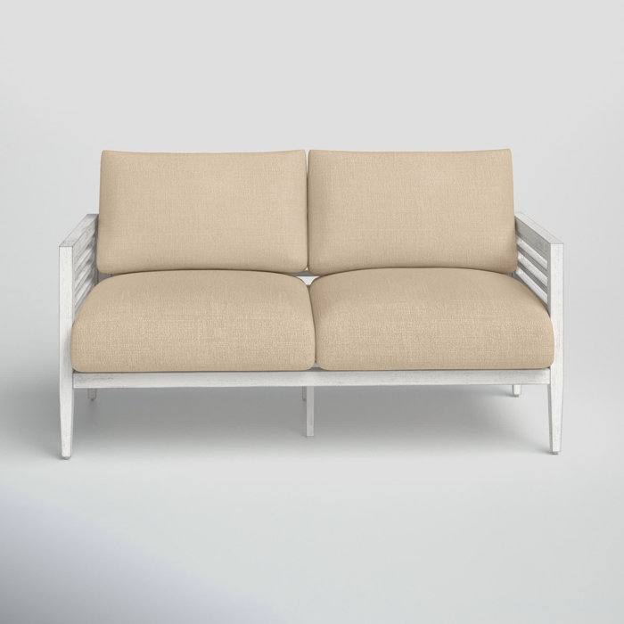 Joss and Main Julian Patio Loveseat with Cushions