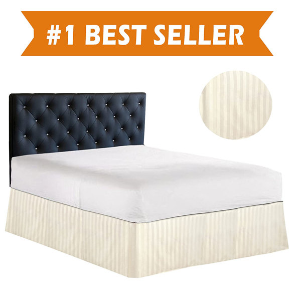 gingham bed skirt queen