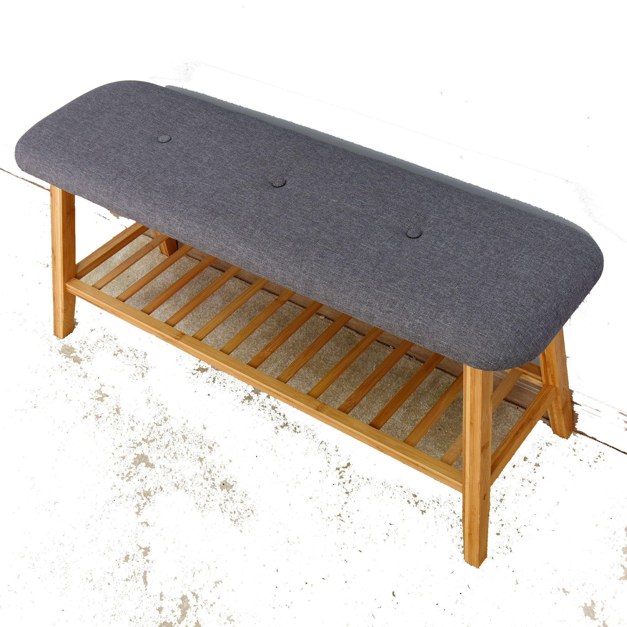 padded outdoor bench