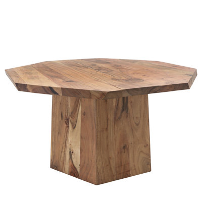 Aramayis Solid Wood Pedestal 1 Coffee Table by Loon Peak