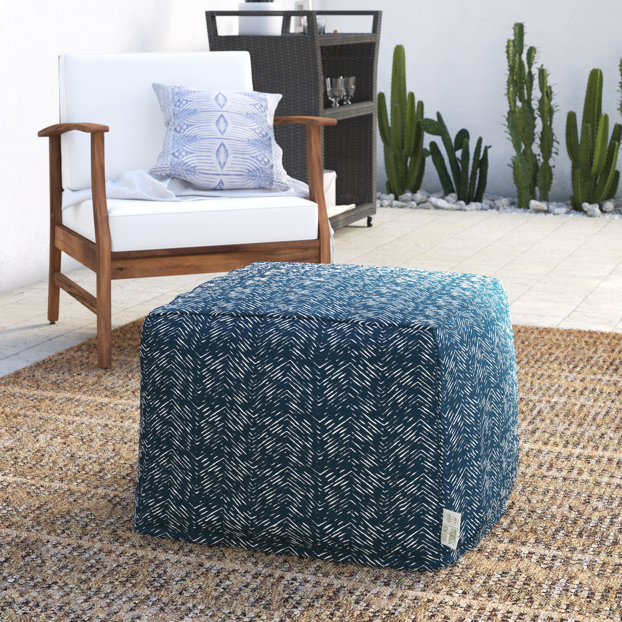 large pillow ottoman