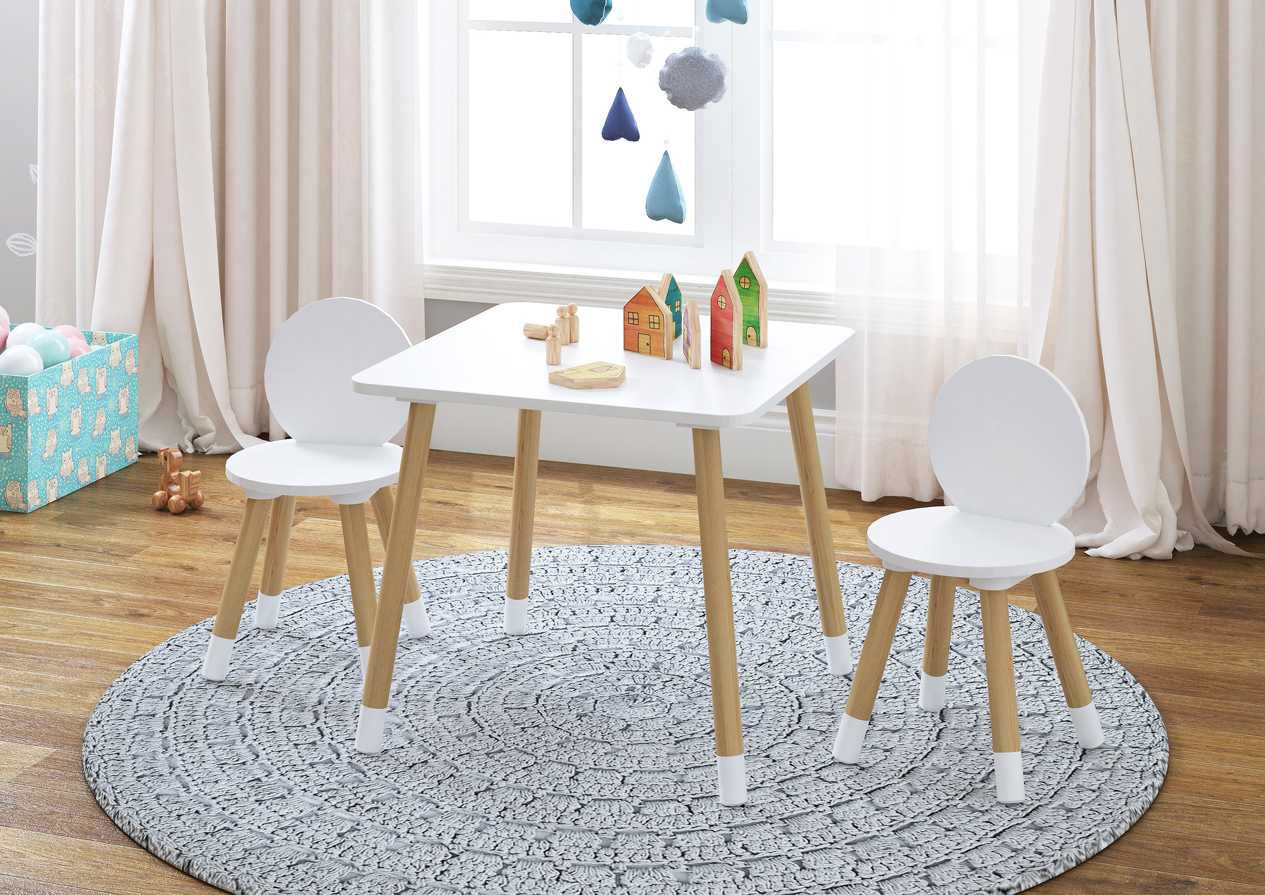 kids activity table and chair set