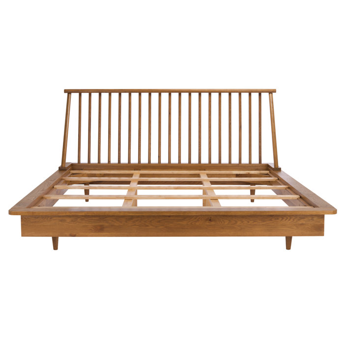 Joss and Main Posieger Solid Wood Low Profile Standard Bed