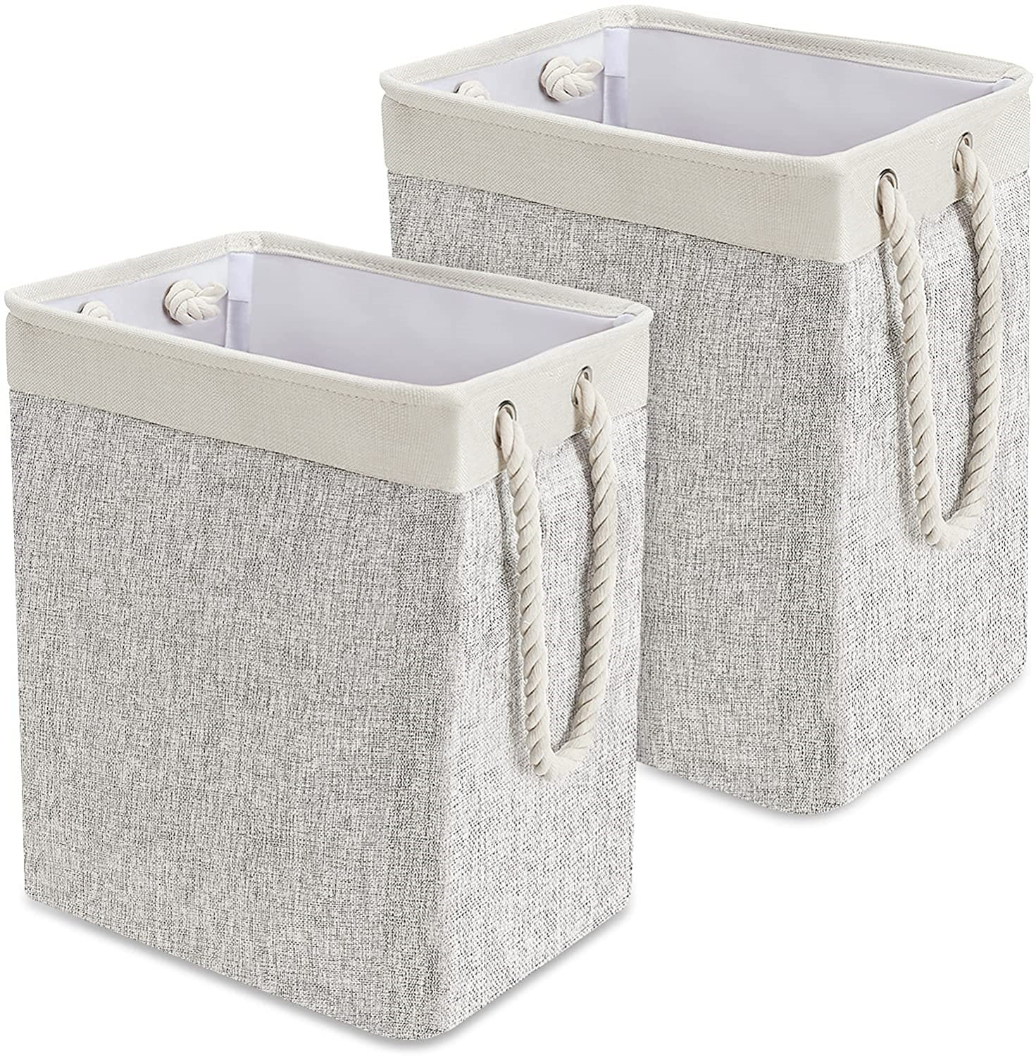 Latitude Run Tall Collapsible Linen Laundry Hampers With Detachable Brackets For Dirty Clothes Organizer Laundry Storage Basket For Bedroom Bathroom Baby Nursery Wayfair
