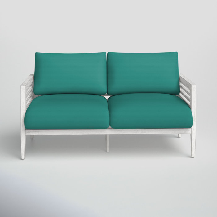Joss and Main Julian Patio Loveseat with Cushions