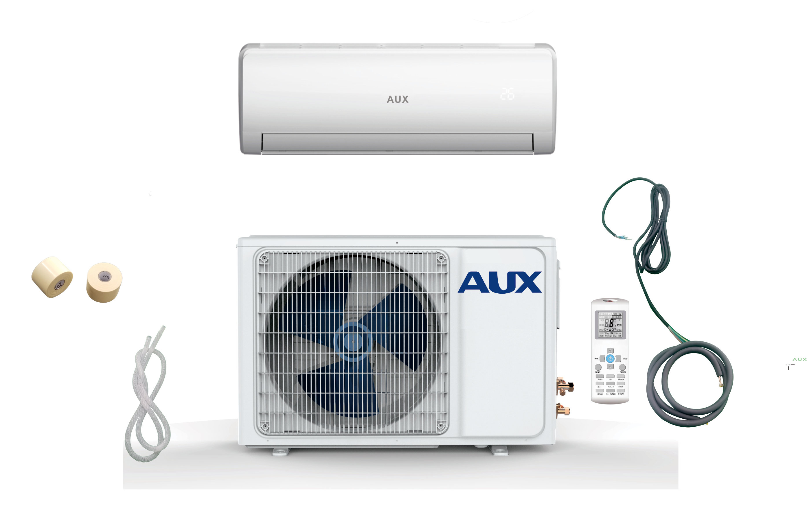 Ductless Split System Air Conditioners Heating, Cooling & Air AUX 24000BTU Mini Split Air