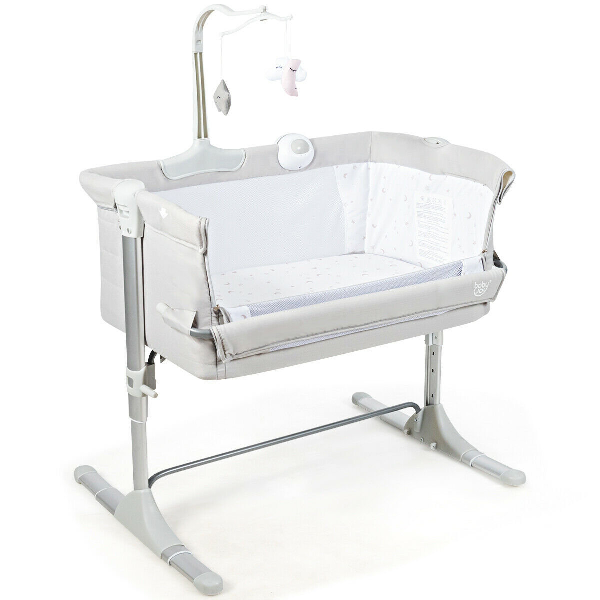 adjustable side crib