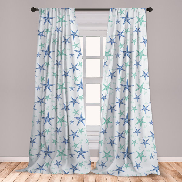 Pair of Starfish Curtain Tie Backs Starfish 5"x5" 