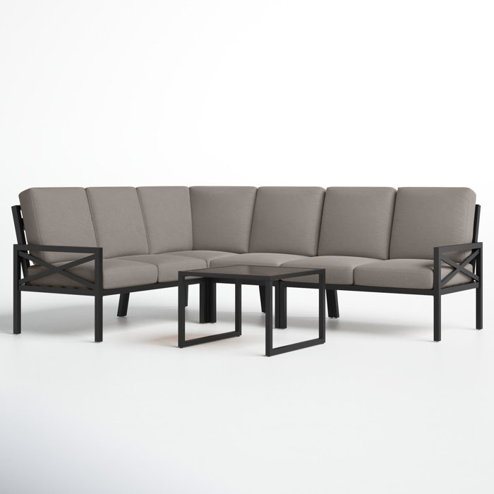 Joss and Main Cormac 5 Piece Sofa Seating Group with Cushions