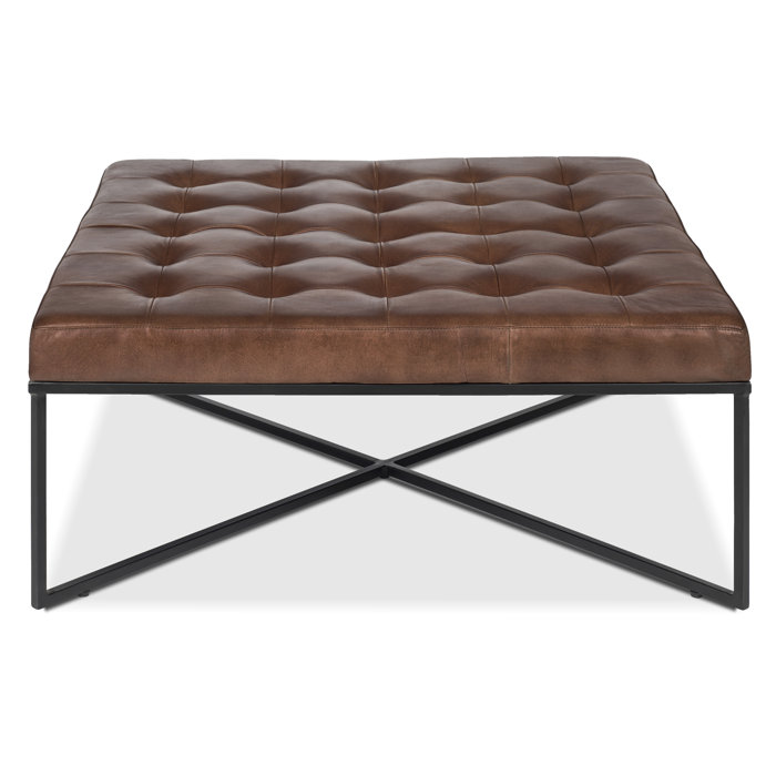 Joss and Main Satterfield Genuine Leather Bench