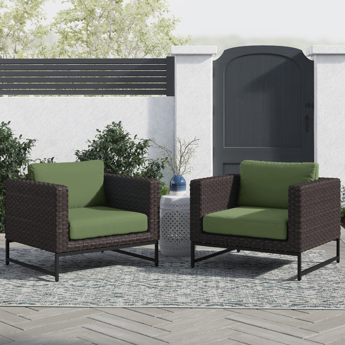 Joss and Main Savion Patio Chair with Cushions