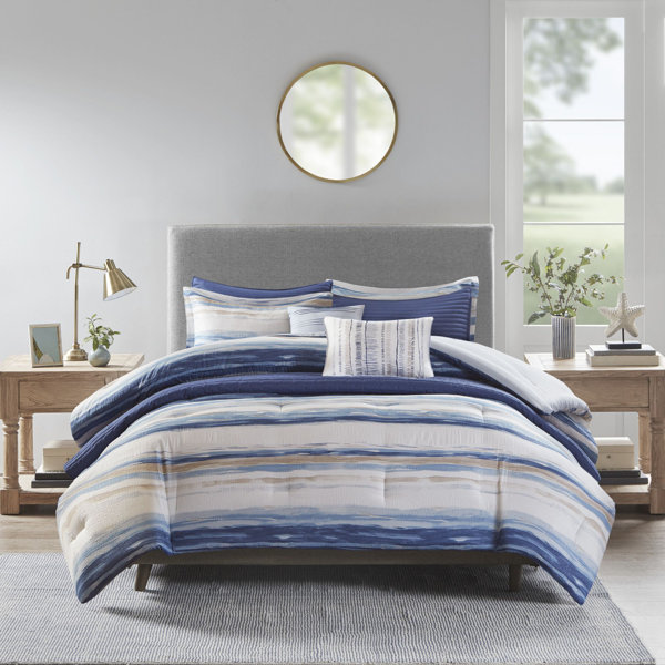 blue full comforter set