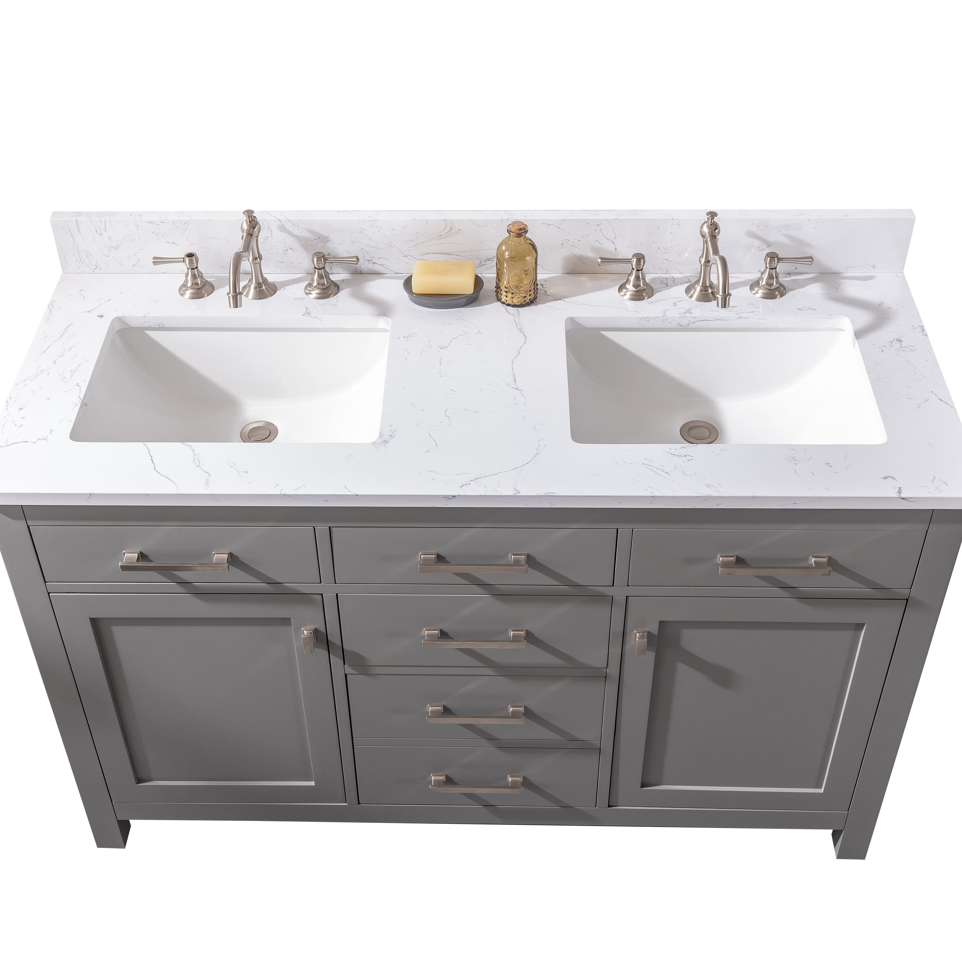 Sterling Rivers Atencio 54" Double Bathroom Vanity Set & Reviews | Perigold