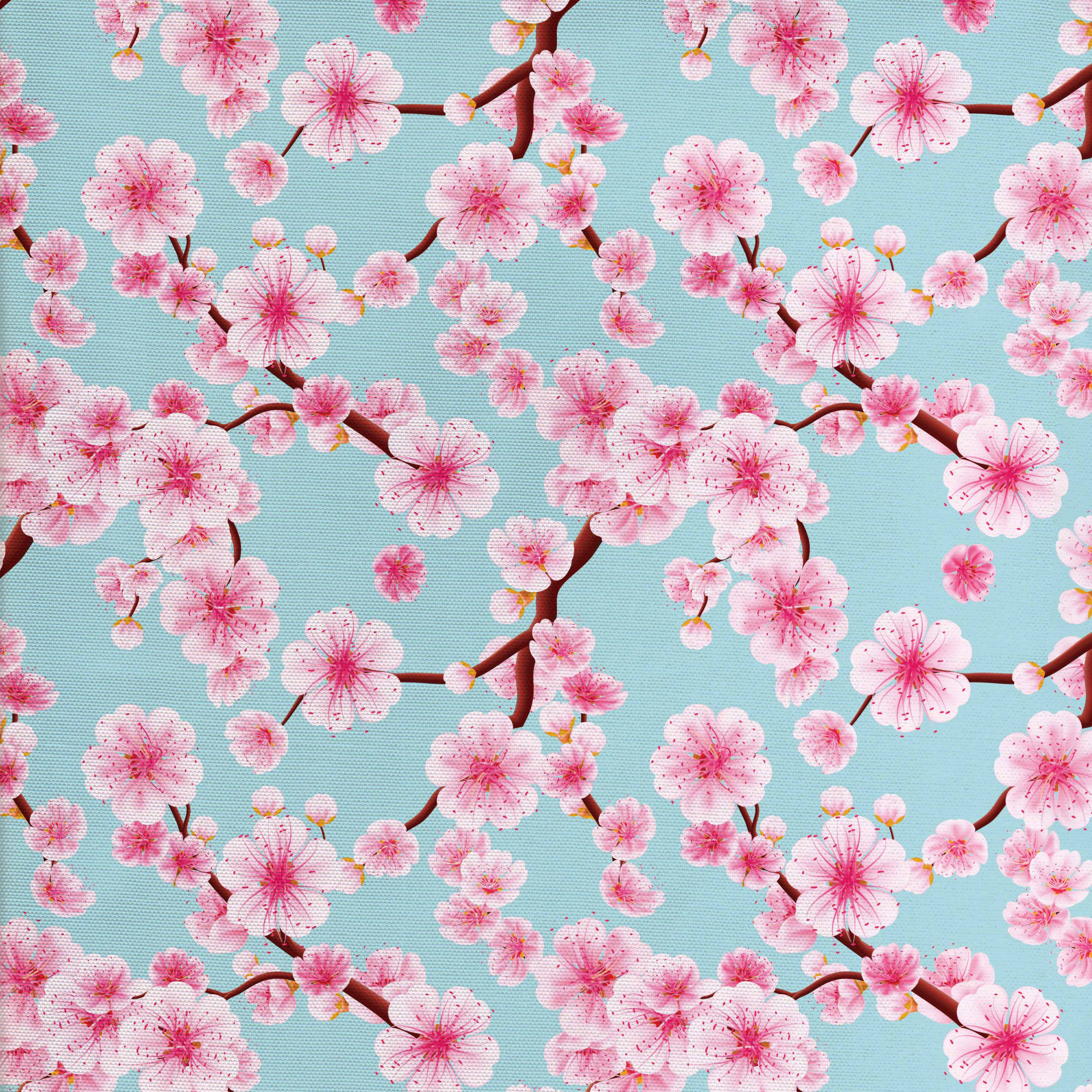 japanese print cat butterfly cherry blossoms - webwork360.com.