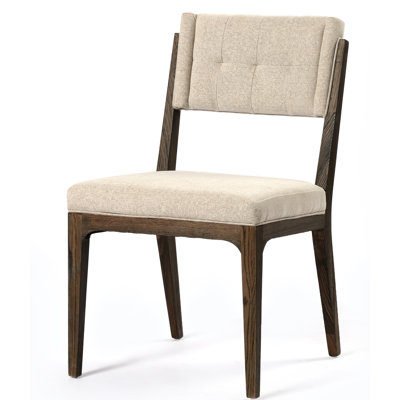 Tufted Upholstered Side Chair in Ivory by Joss and Main