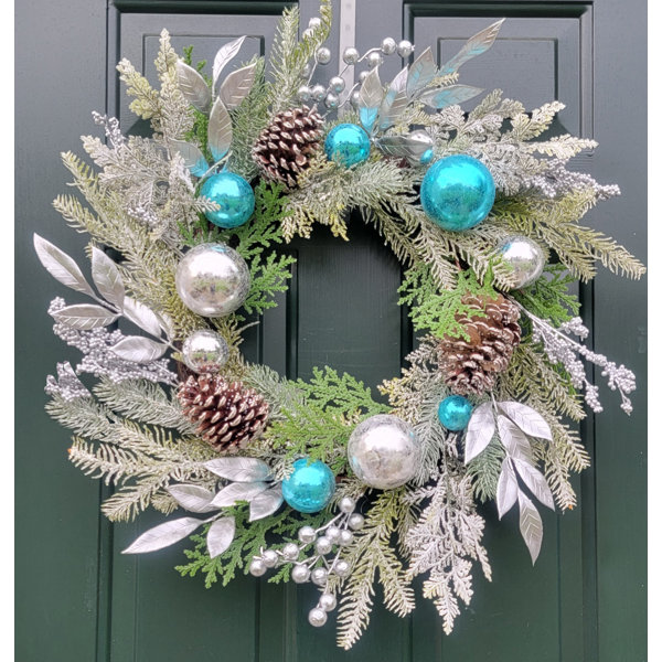 FREE Gold Wreath Winter Front Door Wreath FAST SHIPPING Holiday Decor Winter Wreath