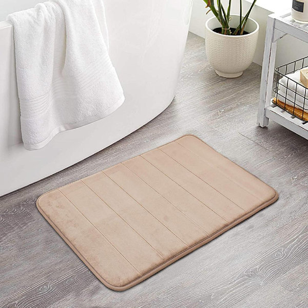 Eider & Ivory™ Memory Foam Bath Rug Non Slip Absorbent Bathroom Rugs With PVC Backing Ultra Soft Bath Room Floor Mat Kitchen... 