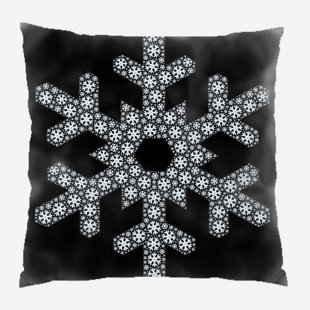 snowflake throw pillows