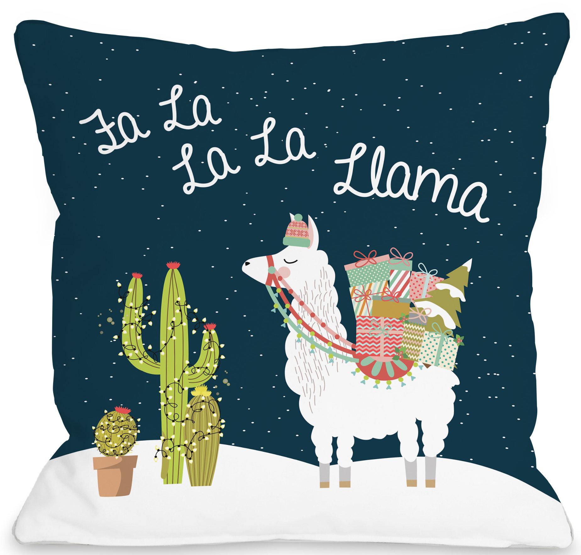 llama decorative pillow