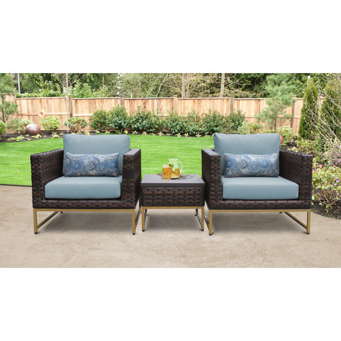 Joss and Main 3 Piece Seating Group with Cushions