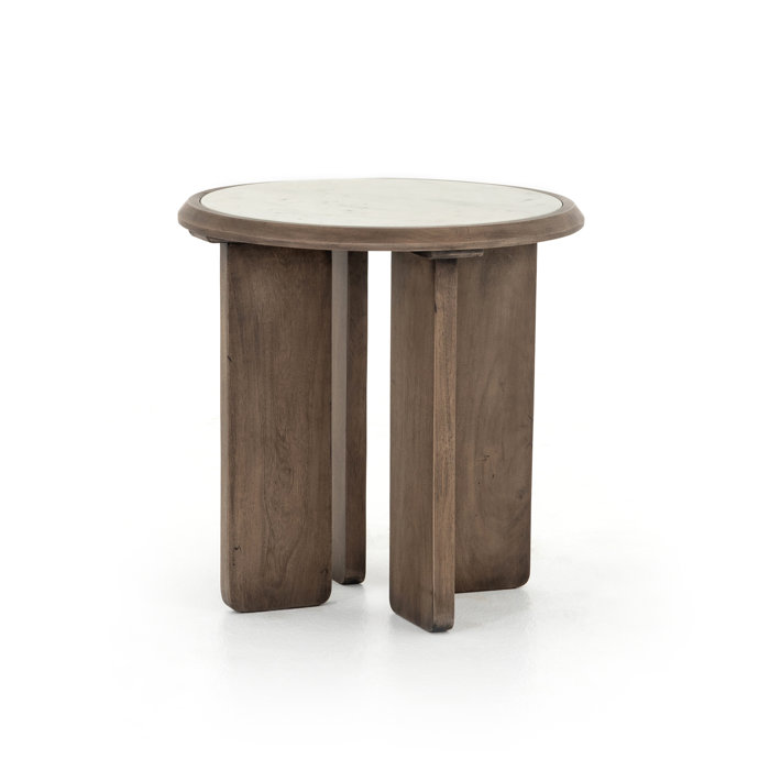 Foundstone Marlowe Marble Top End Table