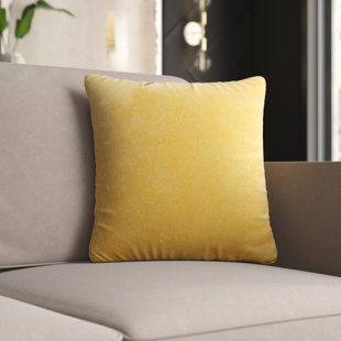 large yellow throw pillows