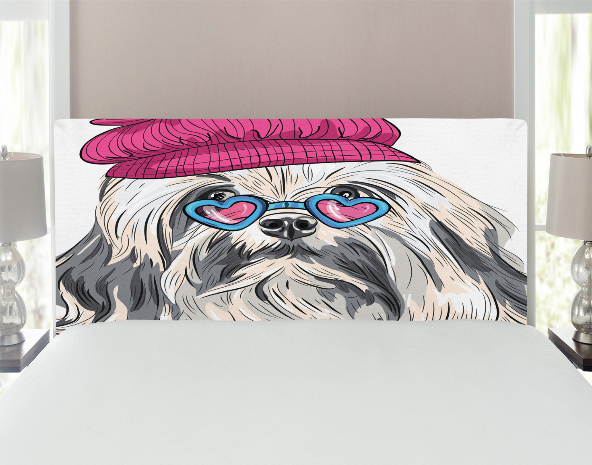 dog bed with headboard