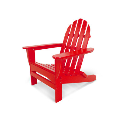 Classic Adirondack Wood Folding Adirondack Chair by POLYWOOD