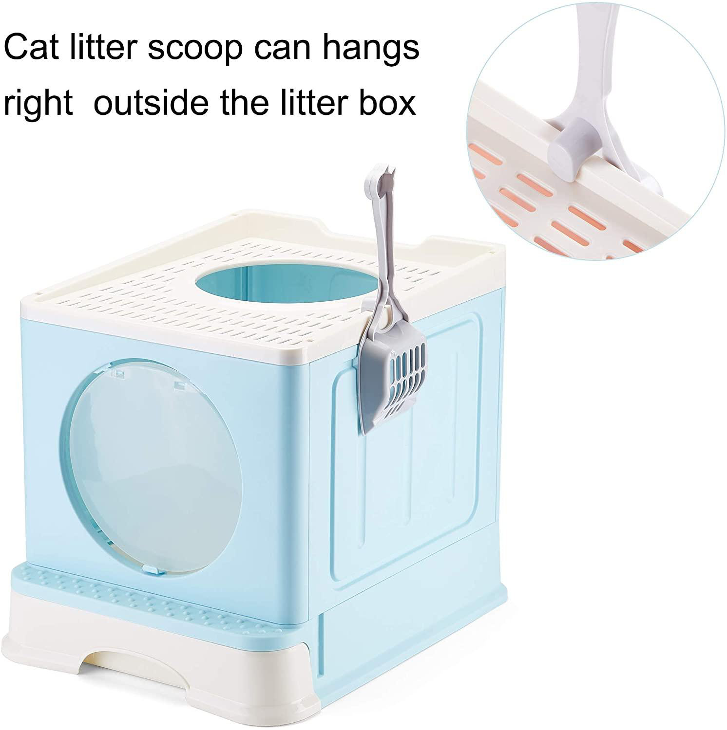 stacked litter boxes