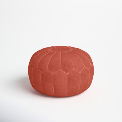 Radford 29.5" Wide Round Pouf Ottoman by Joss and Main