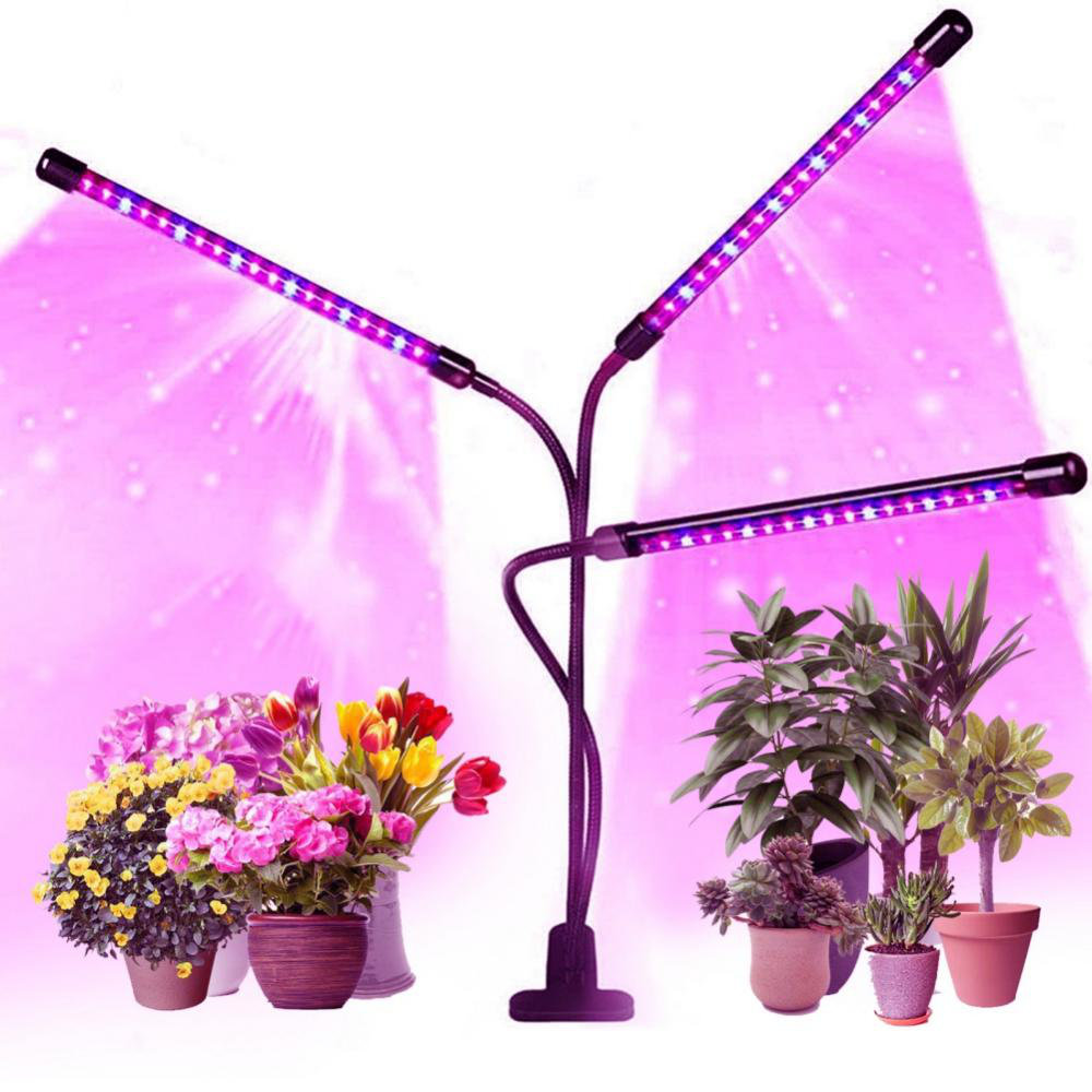 2 Head 36 LEDs Plant Light 360° Flexible Adjustable Full Spectrum Plant Grow Lamp for Seedling USB Grow Lamp with 4//8//12H Timer,5 Dimmable Brightness /& 3 Color Mode Led Grow Light for Indoor Plants