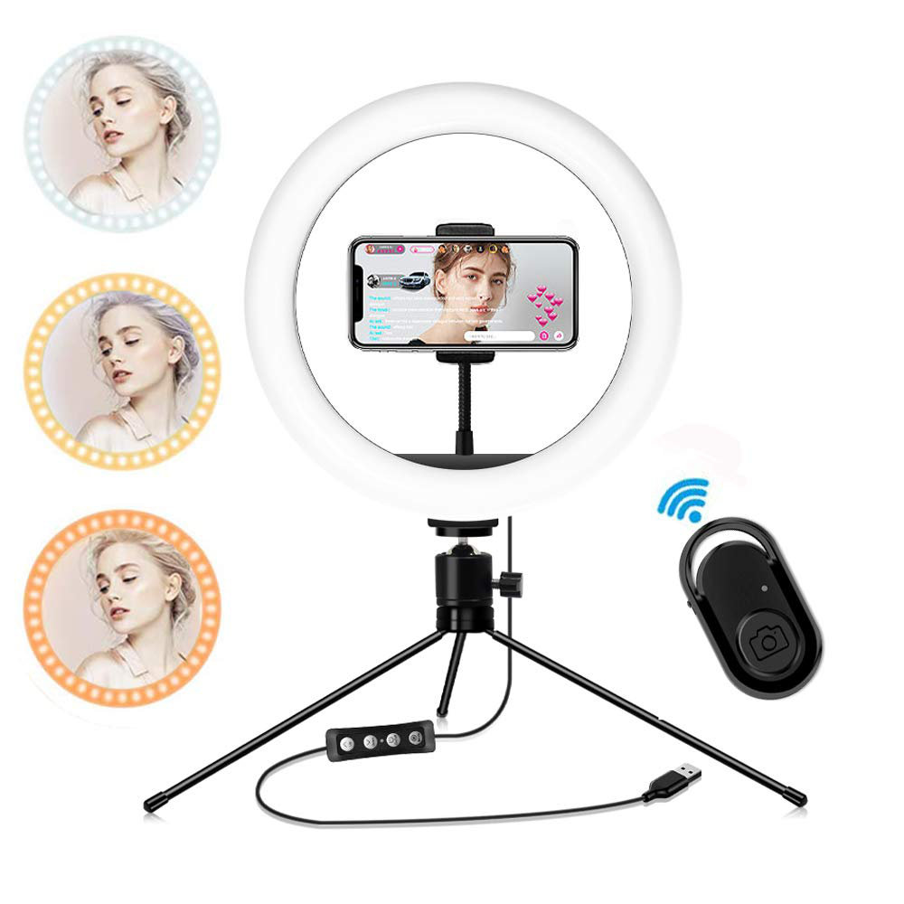 Benlet Portable USB Charge LED Camera Phone Photography Selfie Ring Light On-Camera Video Lights 