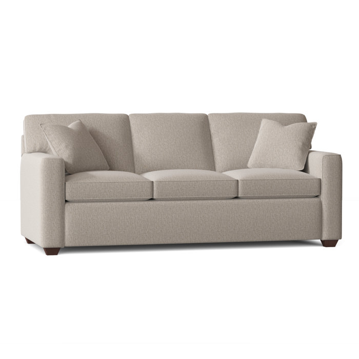 Ebern Designs Lesley 87" Square Arm Sofa Bed with Reversible Cushions
