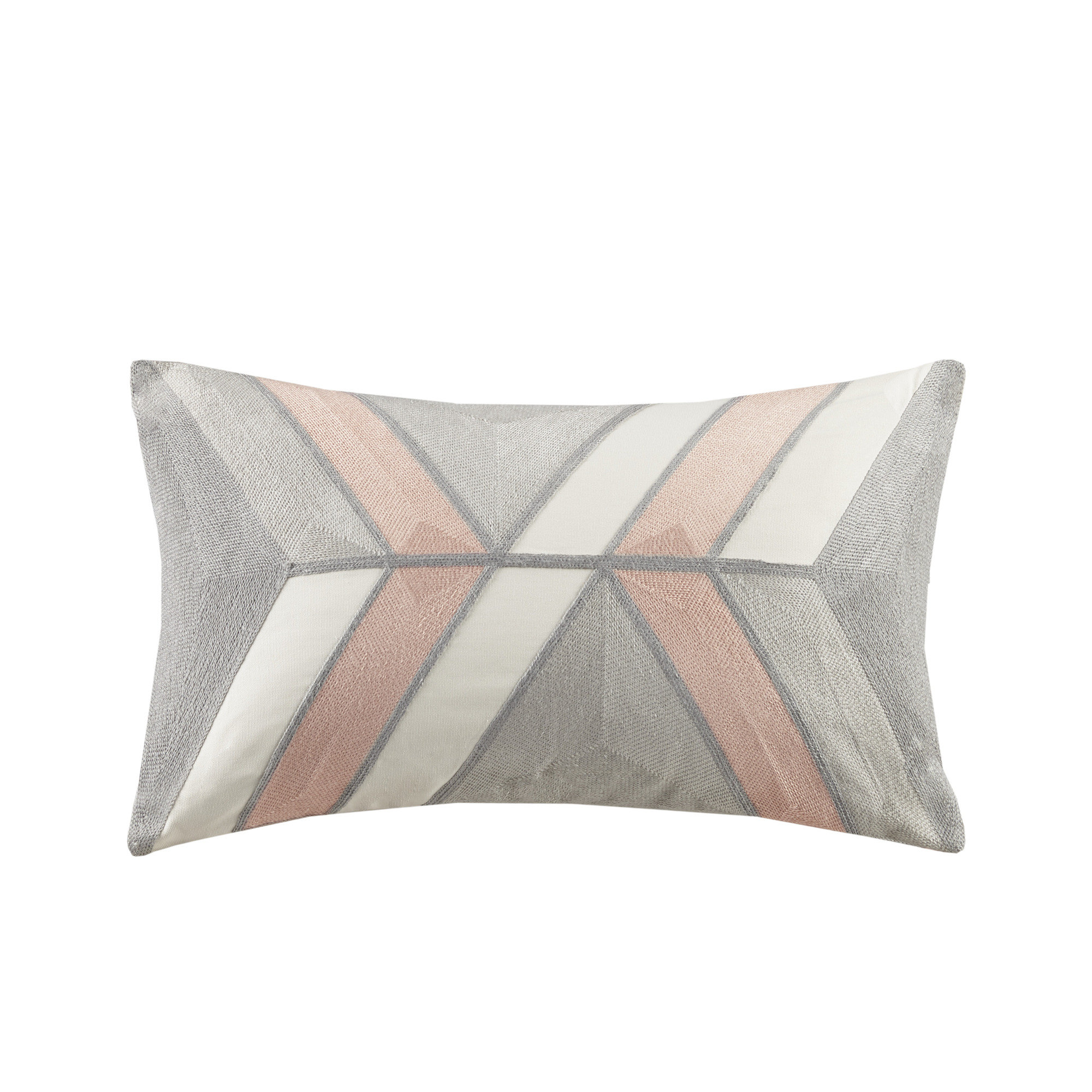 pink grey throw pillows