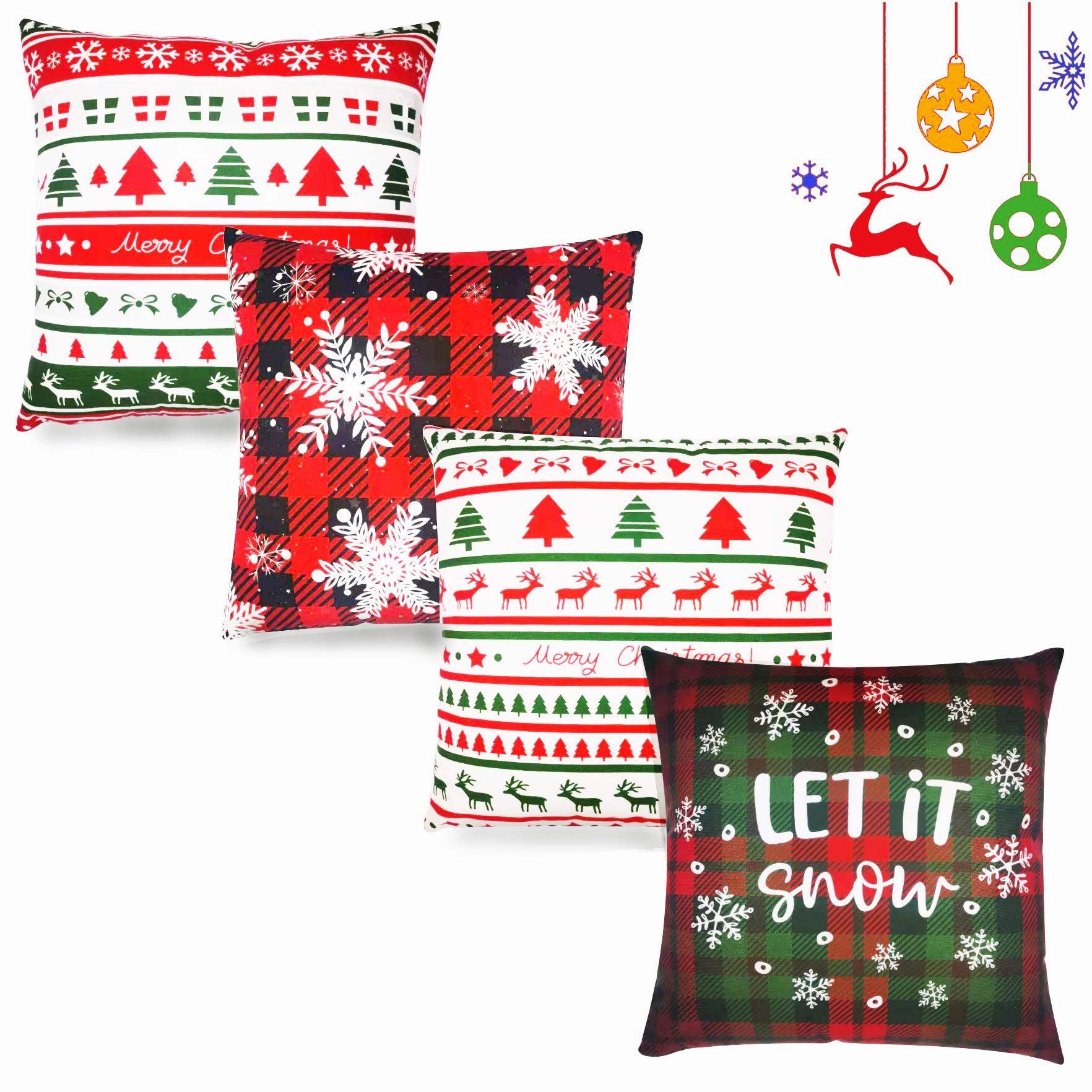 snowflake pillow cases